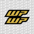 WP fork tube decal for Sur-Ron Ultra Bee — gold finish