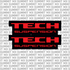 Tech fork tube decal — color option 5