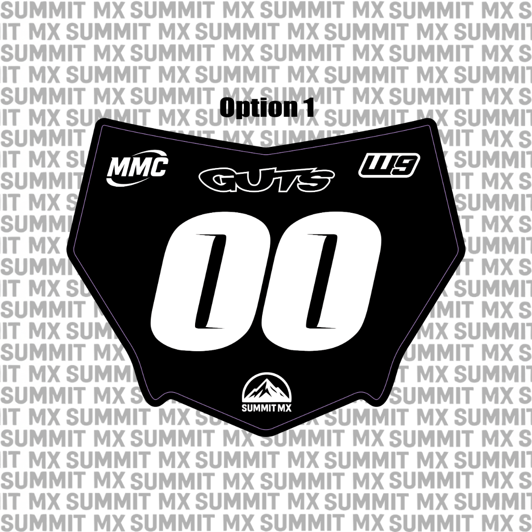 Pre-Designed Motocutz Number Plate Decal