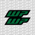 WP fork tube decal for Sur-Ron Ultra Bee — chrome finish