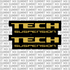 Tech fork tube decal — design detail