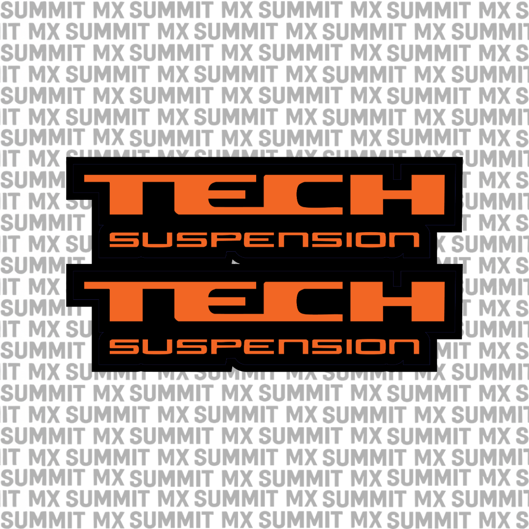 Tech fork tube decal — color option 3