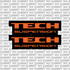 Tech fork tube decal — color option 3