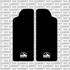 Customizable Sirris F43 fork guard decals for Sur-Ron and E-Ride Pro, design preview