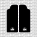 Customizable Sirris F43 fork guard decals for Sur-Ron and E-Ride Pro, design preview