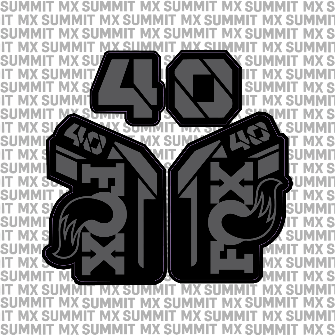 Fox 40 fork tube decal — color option 1
