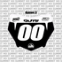 Pre-Designed Motocutz Number Plate Decal