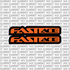 Fastace fork tube decals — chrome finish detail
