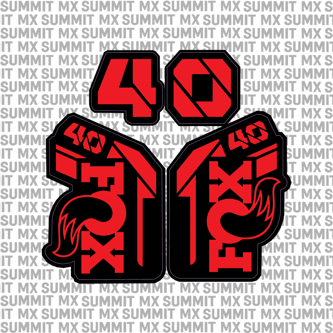 Fox 40 fork tube decal — color option 2