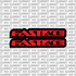 Fastace fork tube decals — holographic finish
