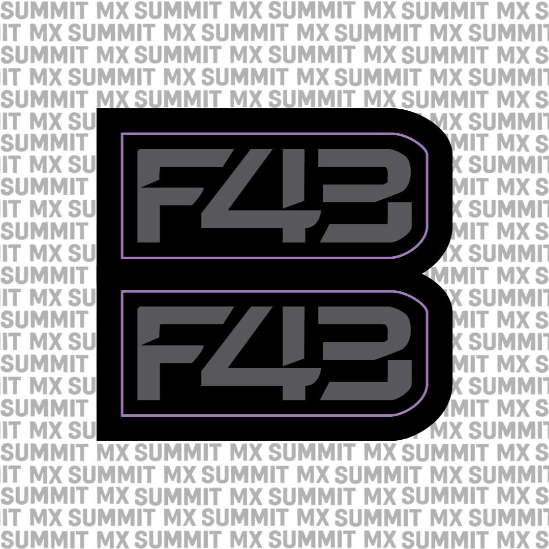 Sirris F43 fork decal — color option 2