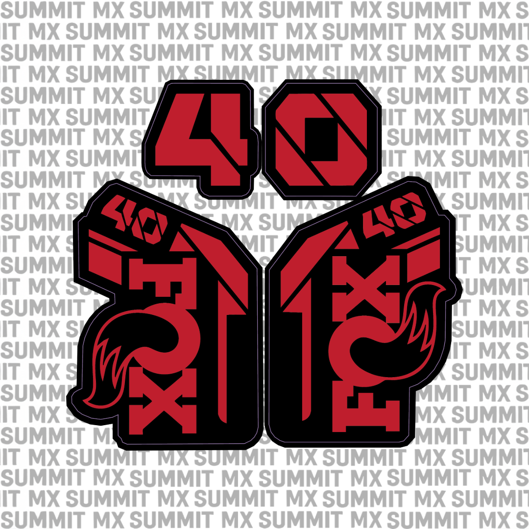 Fox 40 fork tube decal — color option 3