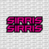Sirris Fork Tube Decal (Without Sirris Icon)