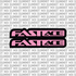 Fastace fork tube decals for Sur-Ron LBX — installed on the bike