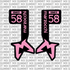 Marzocchi Bomber Fork Tube Decal