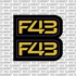 Sirris "F43" Fork Decal