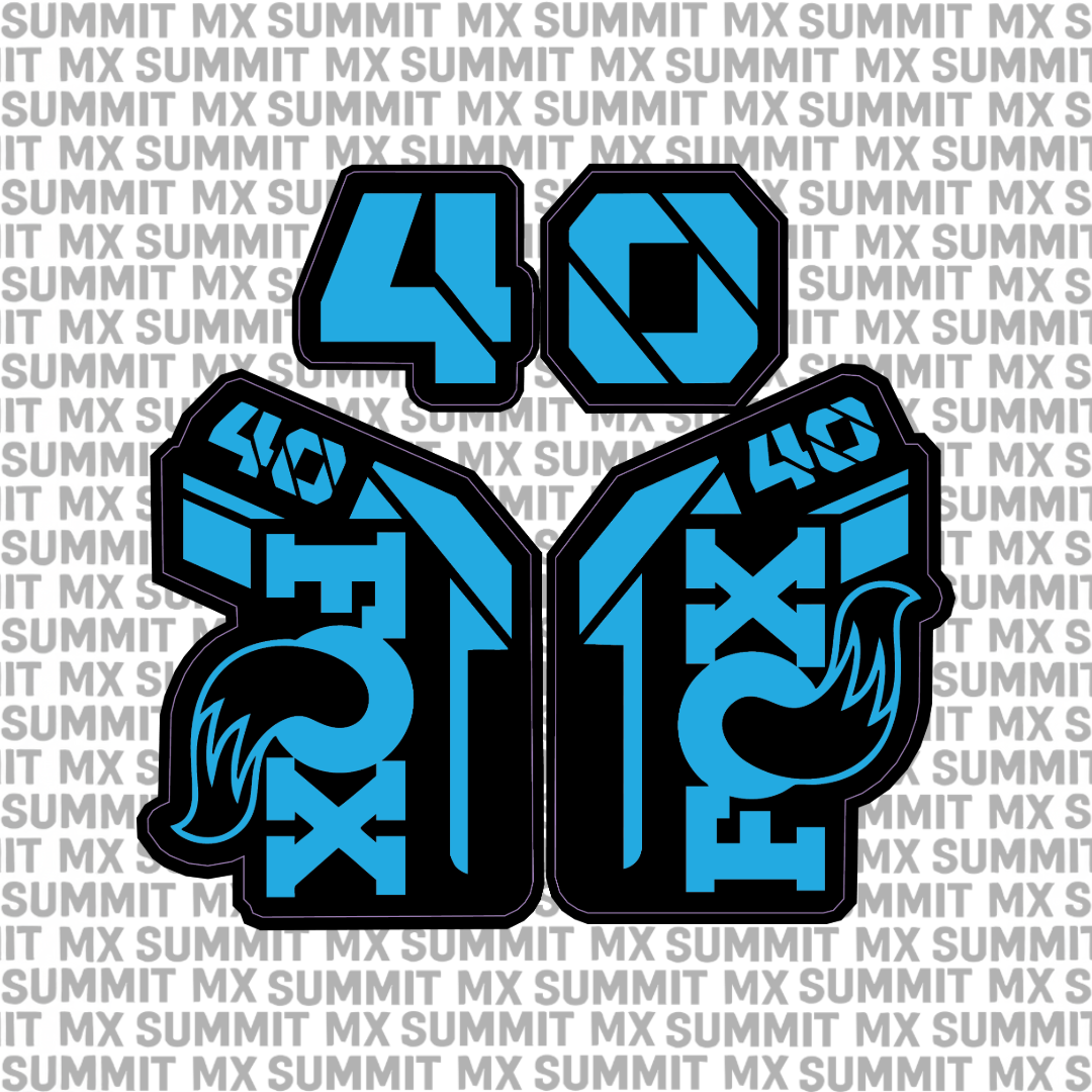 Fox 40 fork tube decal — color option 4