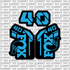 Fox 40 fork tube decal — color option 4