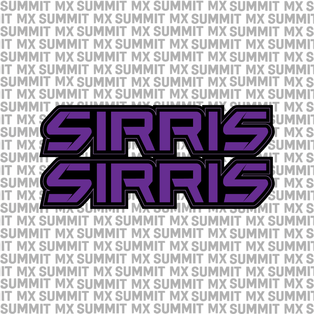 Sirris fork tube decals — alternate color