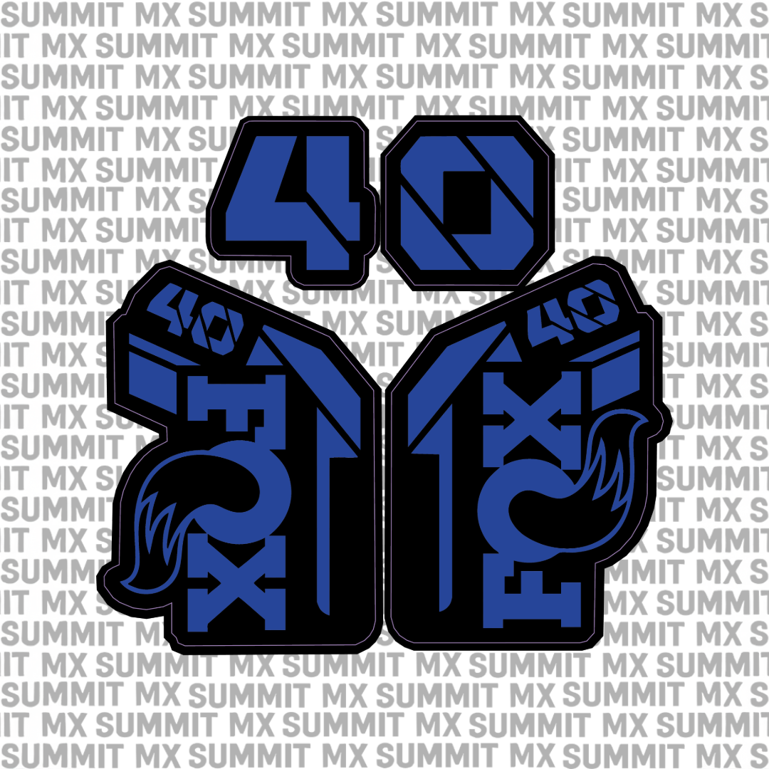 Fox 40 fork tube decal — color option 5
