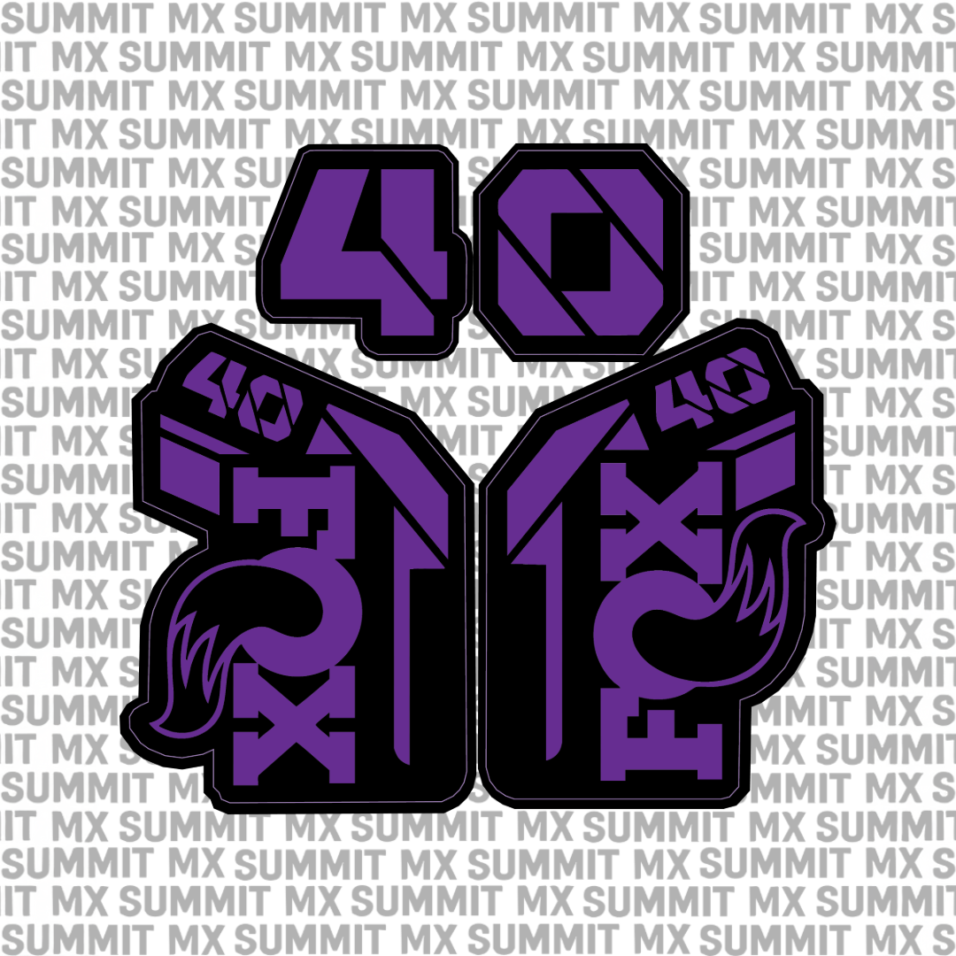 Fox 40 fork tube decal — color option 6