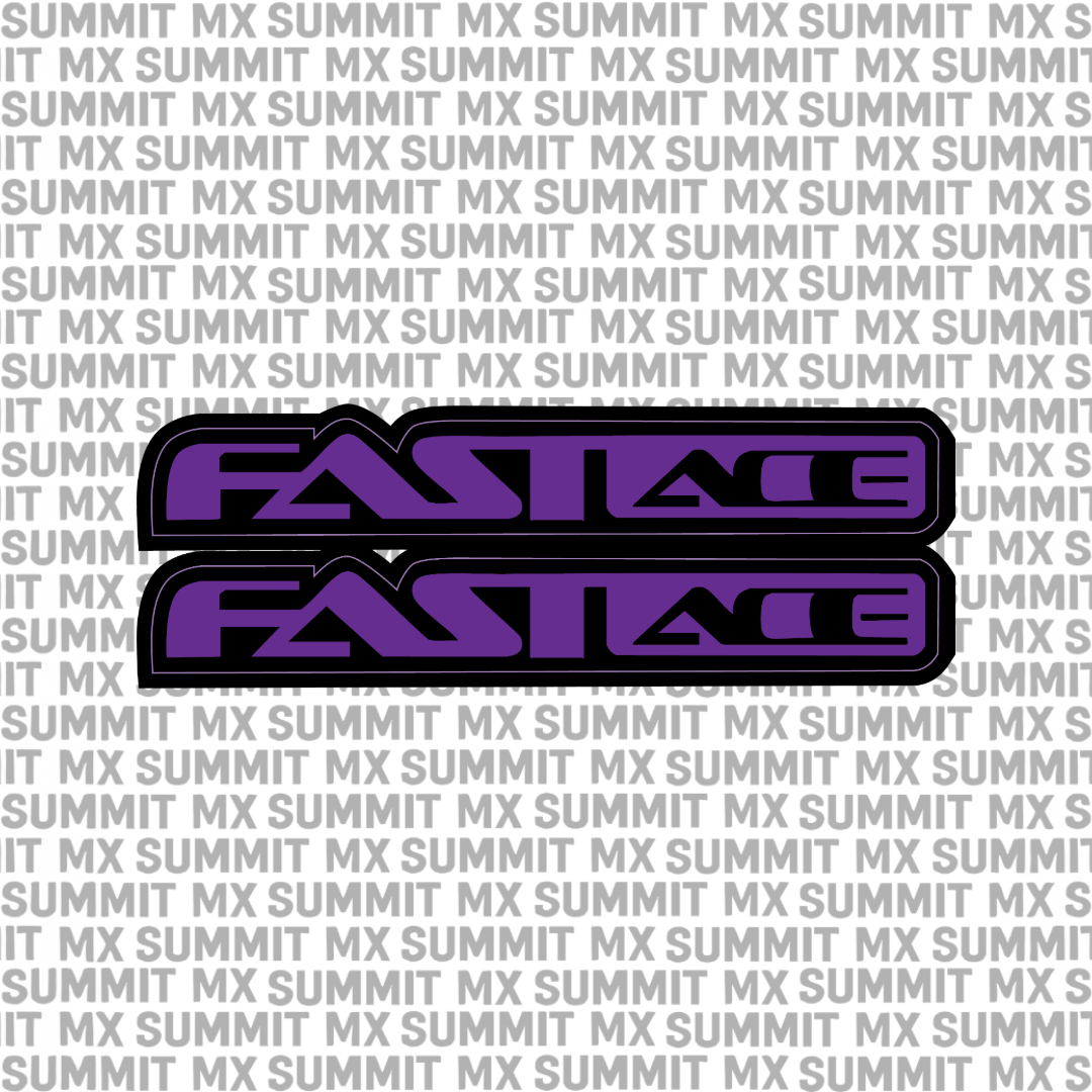 Fastace fork tube decals — alternate color