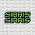 Sirris Fork Tube Decal (Without Sirris Icon)