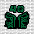 Fox 40 fork tube decal — color option 7