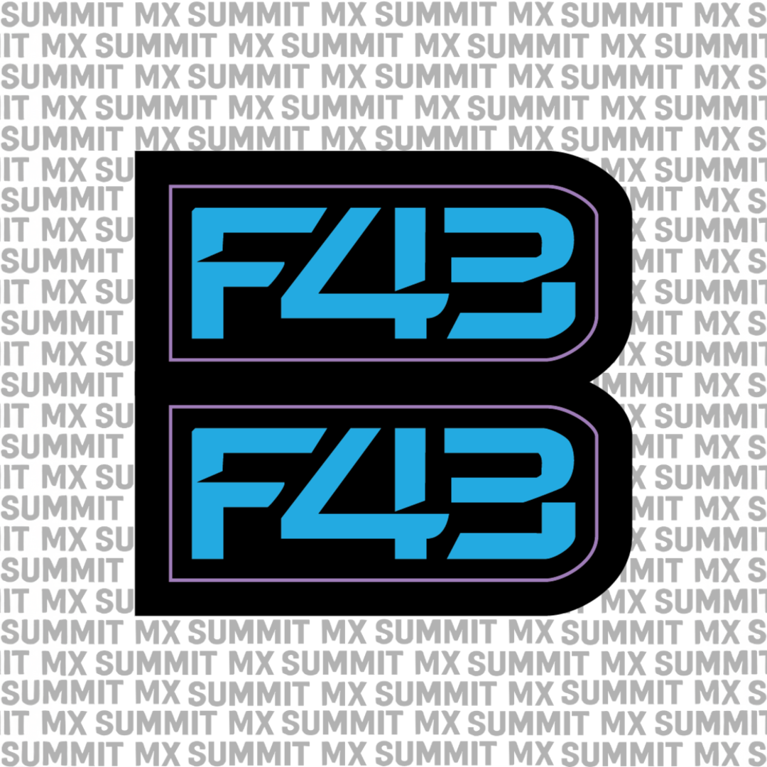 Sirris F43 fork decal — color option 1