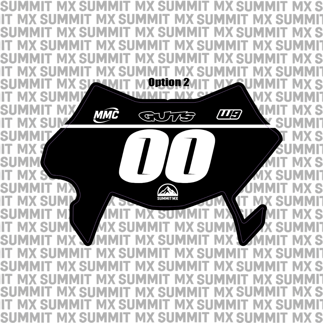 Pre-Designed Ultra bee Number Plate Decal