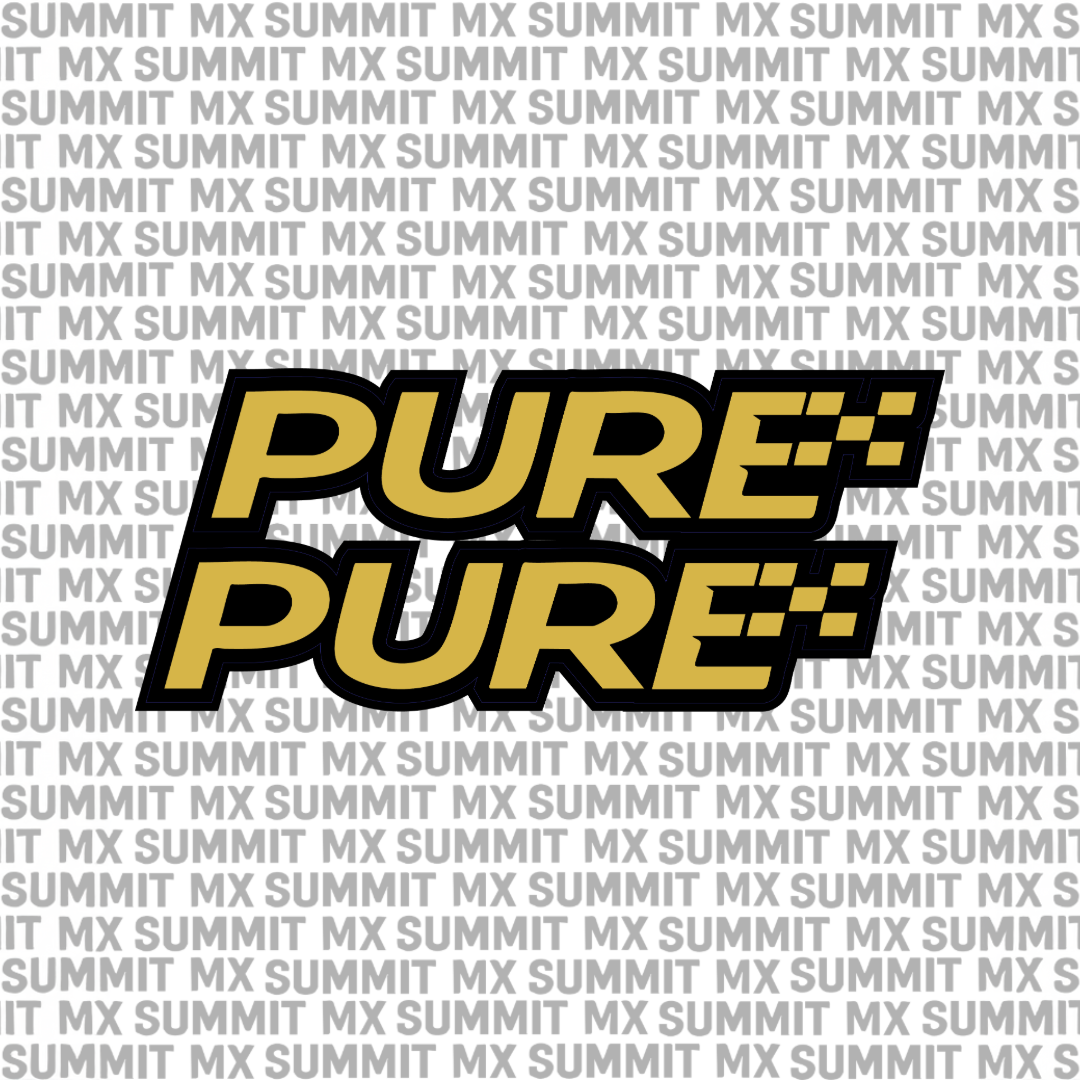 Pure fork tube decal — color option 1