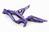 Satin Violet Powder Coated Frame