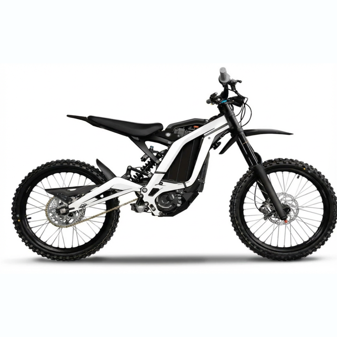 Sur-Ron Light Bee LBX with solid color frame wrap kit installed