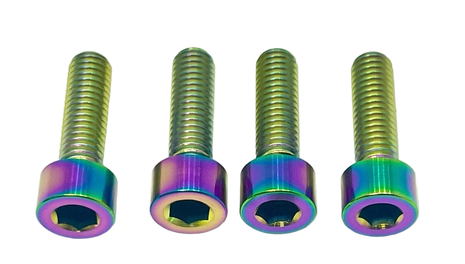 Titanium axle pinch bolts for e-moto forks — color option