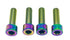 Titanium axle pinch bolts for e-moto forks — color option