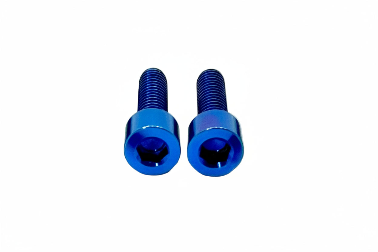 Titanium upper frame bolts — color option