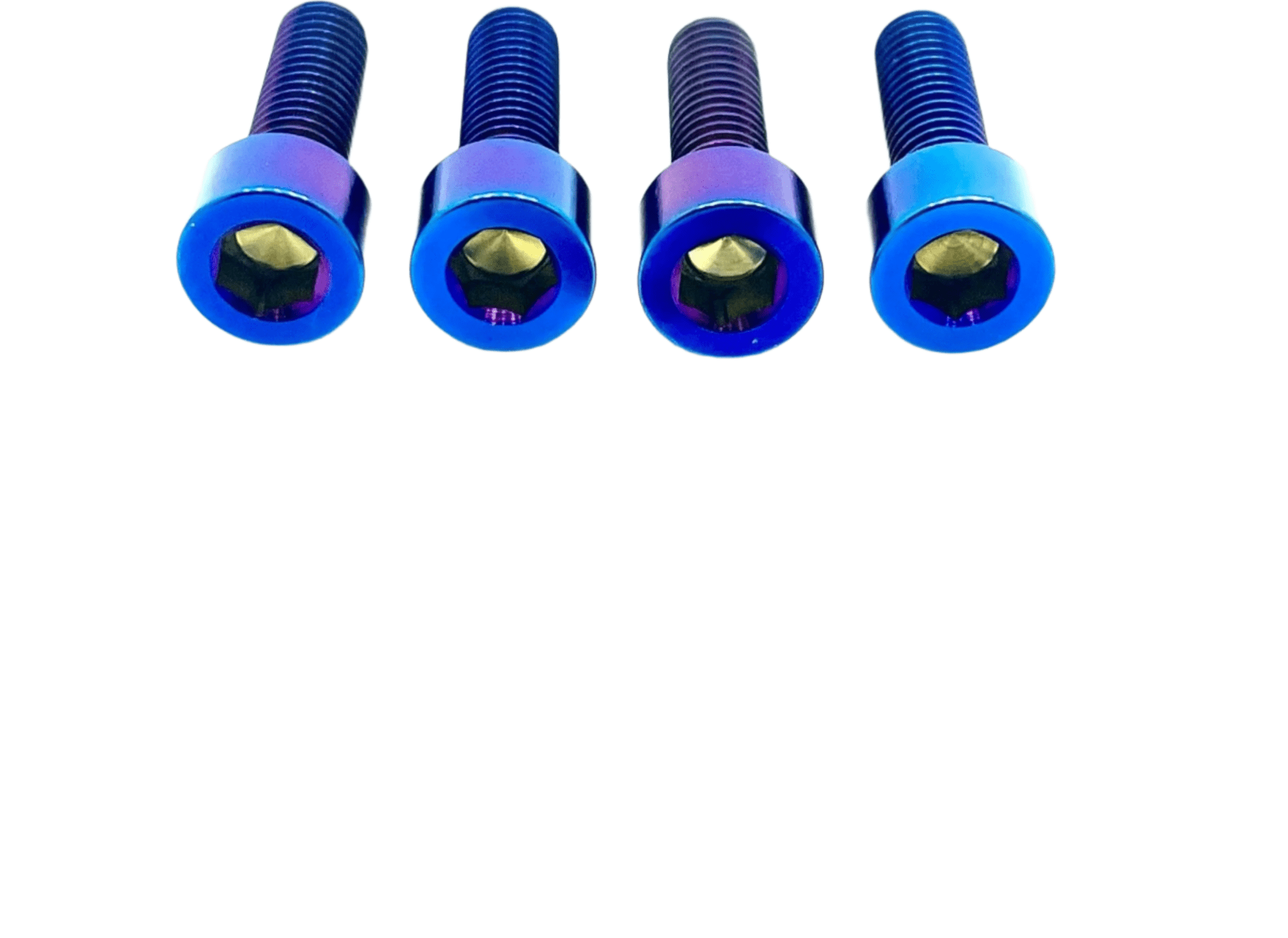 Titanium 20mm caliper bolts — finish detail