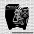 Chrome Hearts Decal for Talaria Komodo Number Plate
