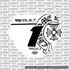 Chrome Hearts Inverted Decal for ODI Number Plate