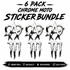 Moto-Sticker Bundle (CHROME)
