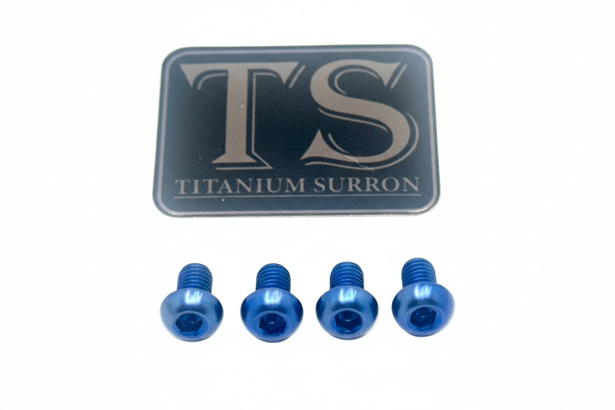 Titanium controller mount bolts for e-moto — color option