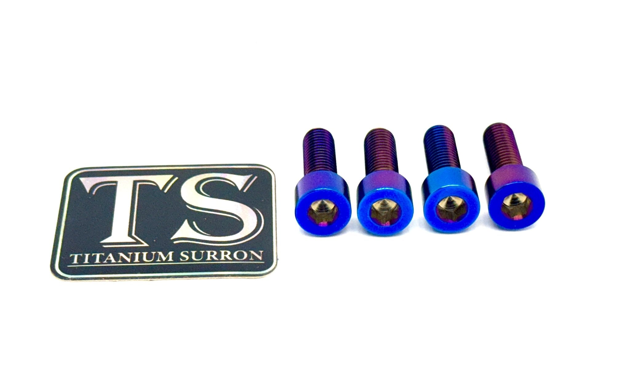 Titanium peg bracket bolts for e-moto — set of four