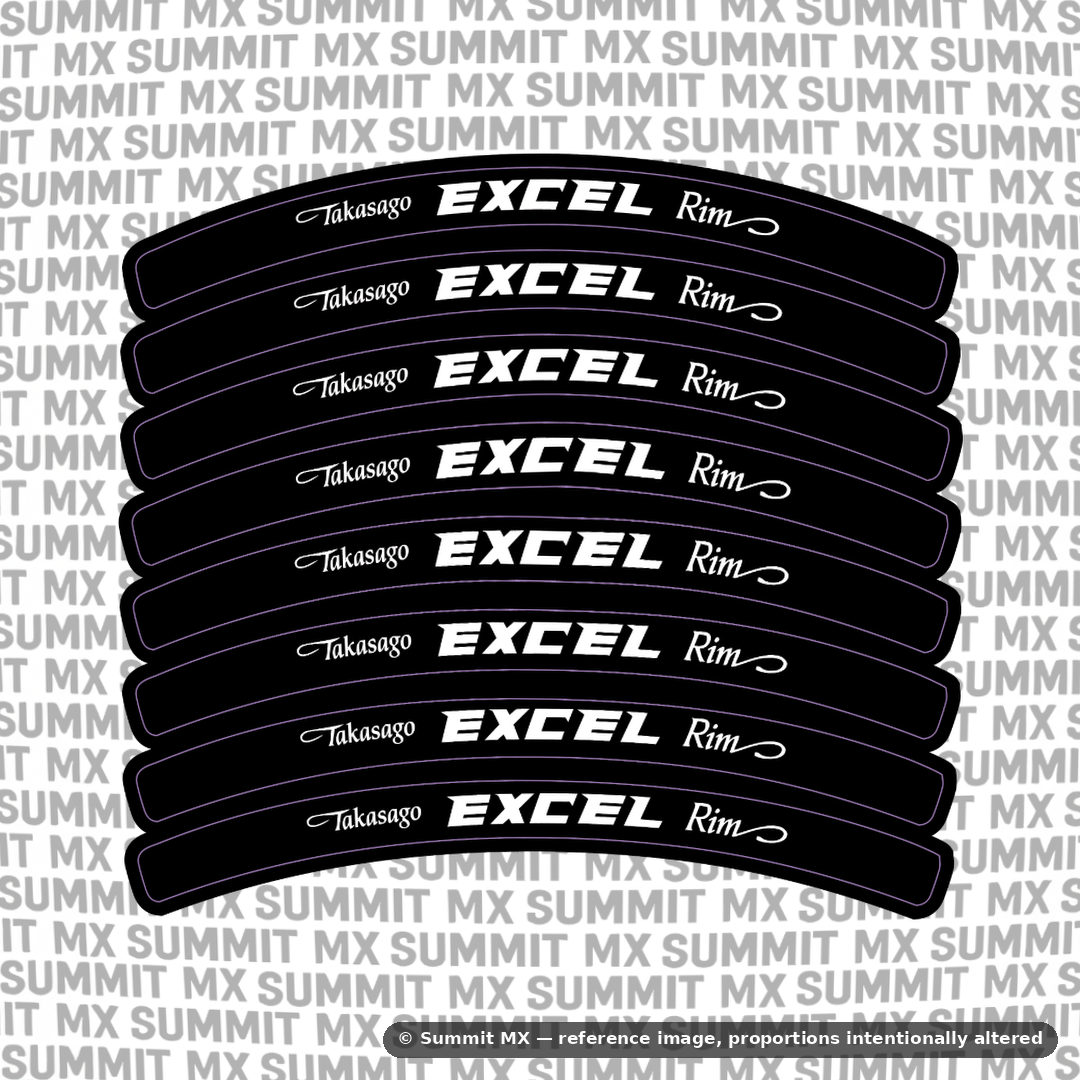 Excel Rim Decals