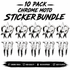 Moto-Sticker Bundle (CHROME)