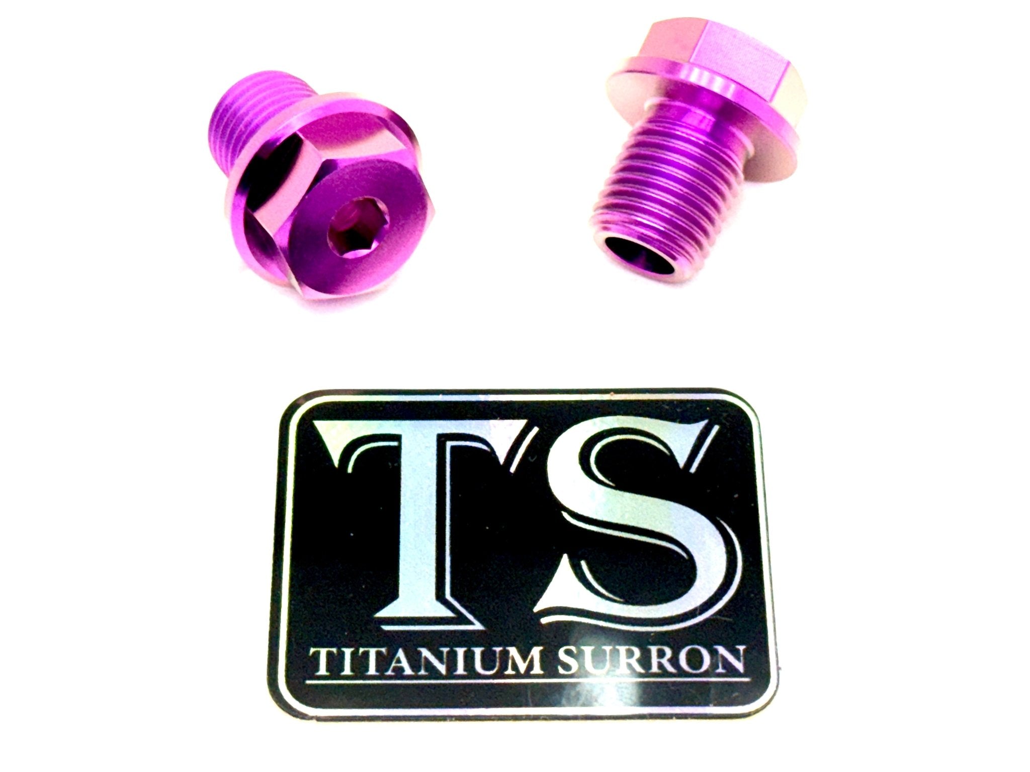 Titanium FastAce axle bolts — color option