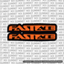 Fastace Fork Tube Decal (Without Fastace Icon)