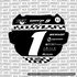 Finish Line Number Plate Decal