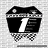 Finish Line Number Plate Decal