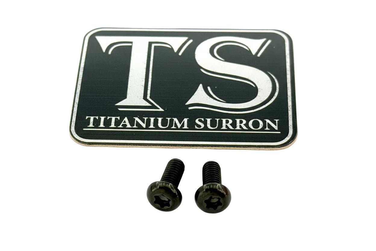 Formula reservoir titanium bolts, black finish