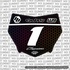 Hex Number Plate Decal